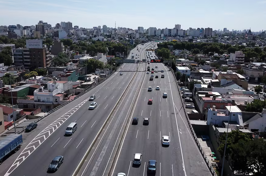 Cierre de la autopista Perito Moreno